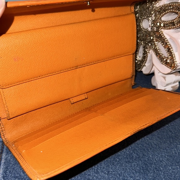 LV International Orange Epi long wallet - Picture 6 of 12